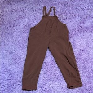 Old Navy Chocolate Brown Maternity Fleece Overalls